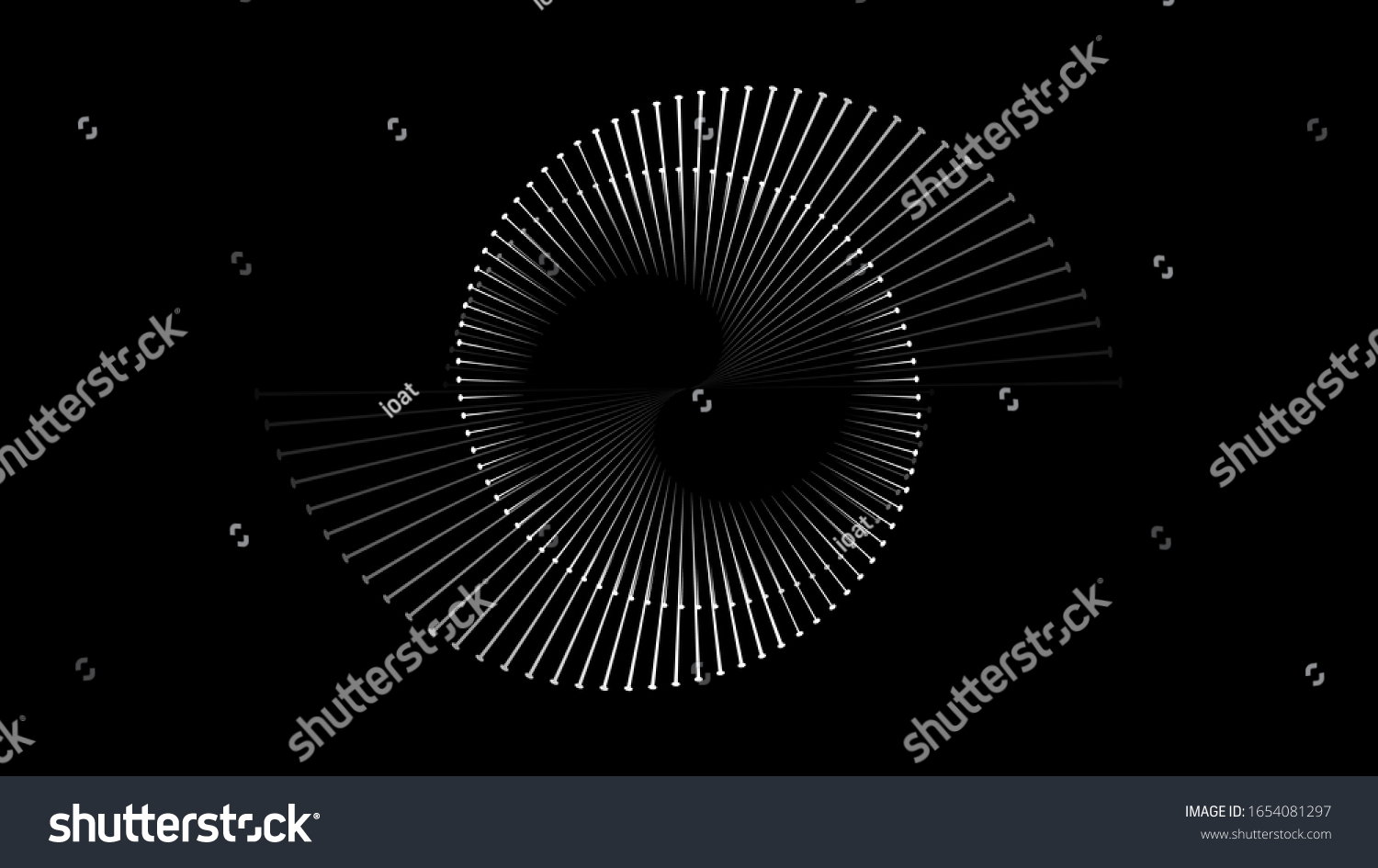 Spiral-Sound-Rhythmus-Linie dynamische abstrakte Vektorillustration Hintergrund – Stockvektorgrafik